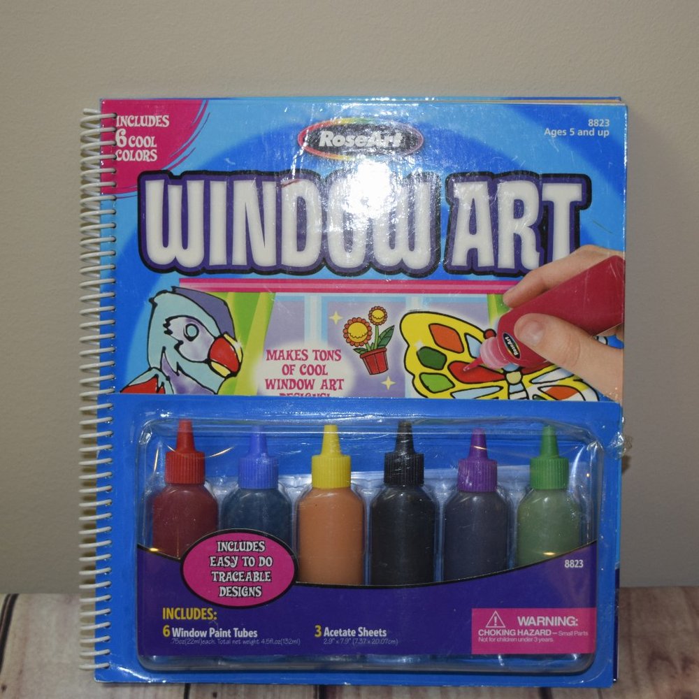 RoseArt Window Art Book With Paint